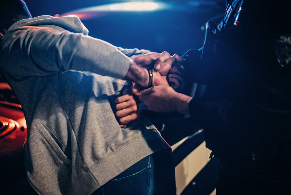 Getting arrested