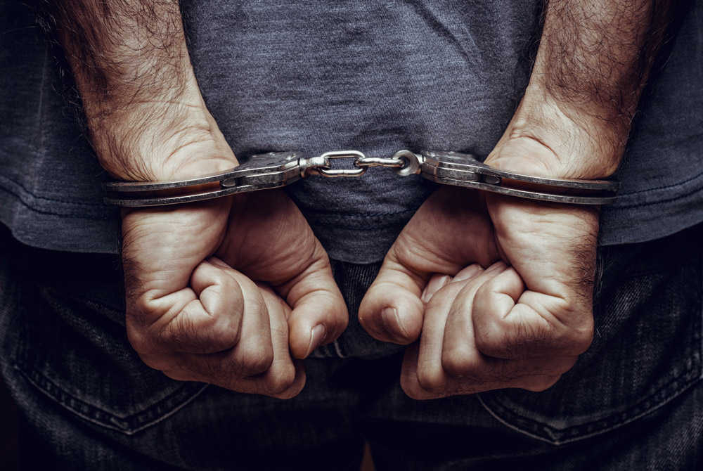 Man in handcuffs